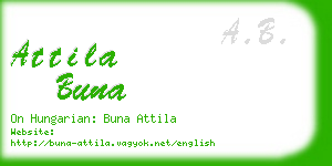 attila buna business card